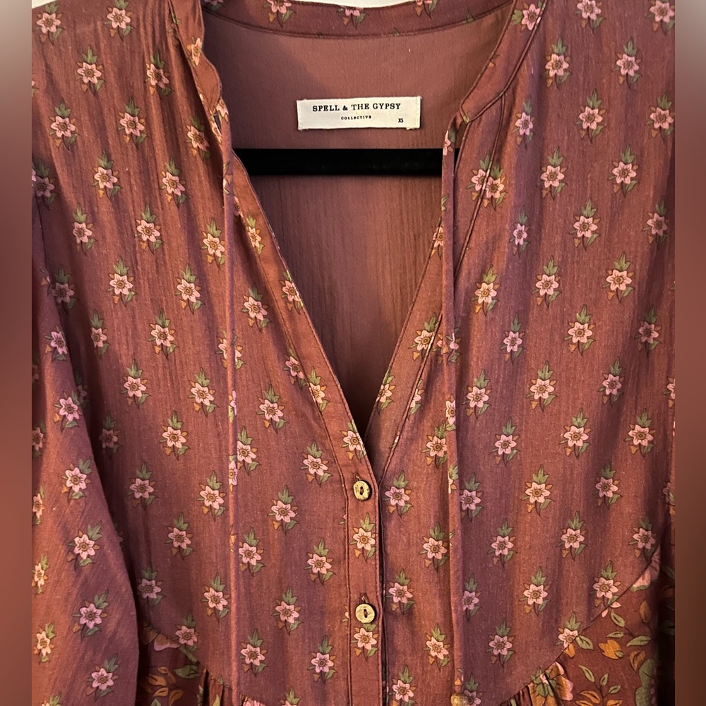 Spell & The Gypsy Utopia Gown Berry - Picture 4 of 11